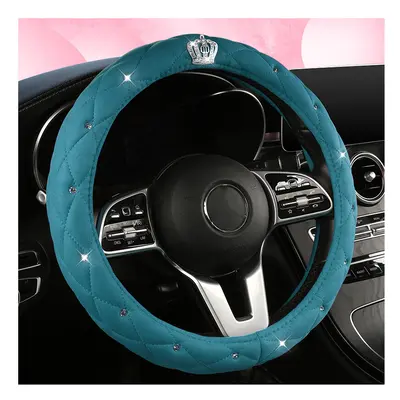 (Color 12) Motocovers Car Steering Wheel Cover Universal Anti-Slip Suede Car Steering