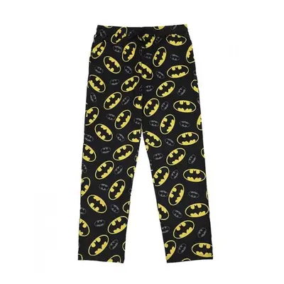 Batman 872340-small Batman Classic Logo All Over Print Sleep Pant, Black - Small