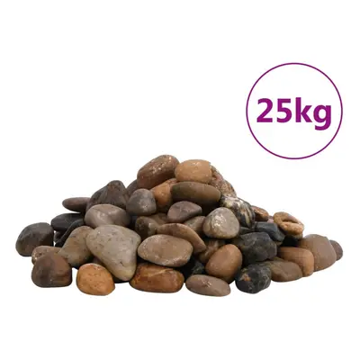 (25 kg, cm) vidaXL Polished Pebbles Vase Decorative Stones River Rocks kg Mixed Colour