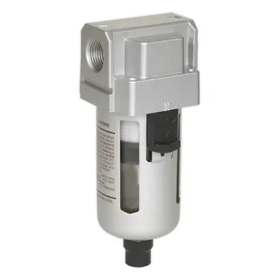 Workshop Air Supply Filter - Automatic Drain Tap - 3/8" BSP - 48cfm Max Airflow