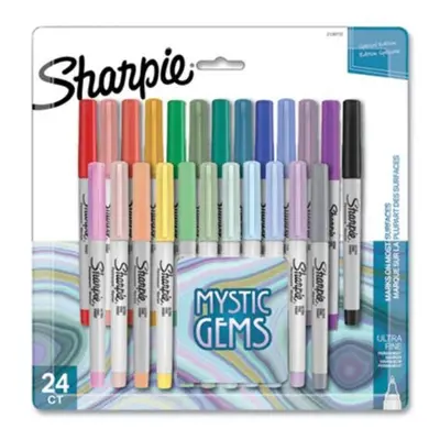 Sharpie SAN2136772 Mystic Gems Markers with Ultra-Fine Needle Tip, Multi Color - Per Pack