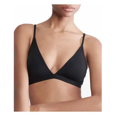 Calvin Klein Women's Form to Body Lightly Lined Triangle Bralette Bla