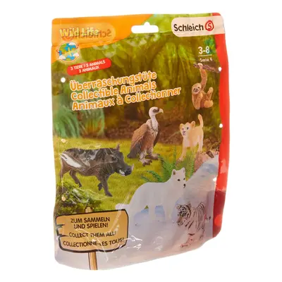 Schleich Wild Life, 3-Piece Surprise Toy for Kids with Assorted Wild Animals