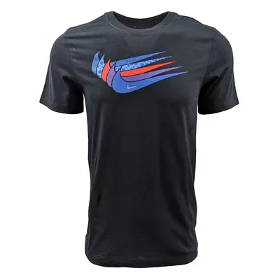 Nike Men's Sportswear Swoosh T-Shirts (X-Large Black (Multi-Swoosh))