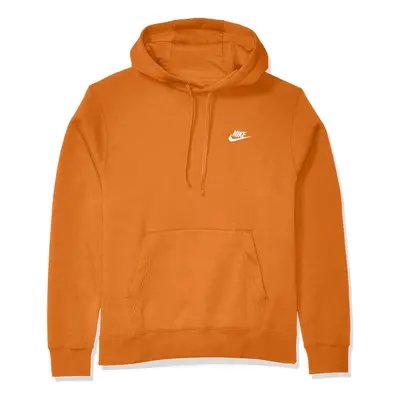 Nike Men's Sportswear Club Pullover Hoodie Soft Hoodie for Men with Kangaroo Pocket Kumquat/Kumq