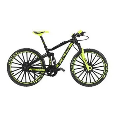 (D) 1:10 3D Mini Multi-color Alloy Mountain Racing Bicycle Rotatable Wheel Diecast Model Toy for