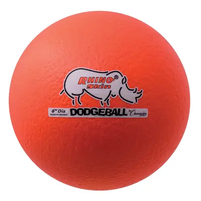 Champion Sports Rhino Skin Dodgeball (Single, Neon Orange, 6")