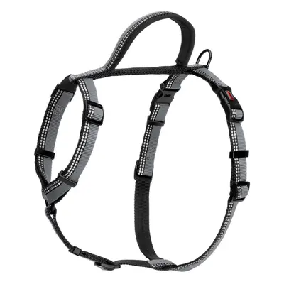 (Large- Chest: 68cm-100cm, Black) Halti Walking Two Tone Dog Harness