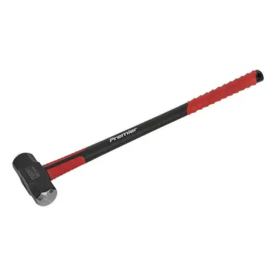 10lb Sledge Hammer - Fibreglass Handle - Rubber Grip - Fine Grained Carbon Steel