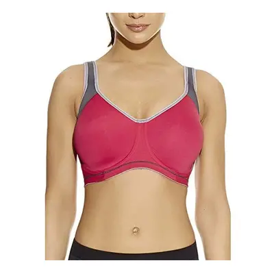 Active Sonic Moulded JHook Sports Bra Hot Crimson Pink 34G