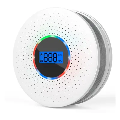 Carbon Monoxide Alarm CO2 Detector LED Light Sensor Battery