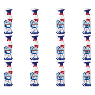 Viakal Classic Limescale Remover Spray, 500ml (NOT FEBREZE) (Blue Spray) (Pack of 12)