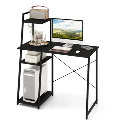 Home Office Desk Computer Desk PC Laptop Workstation-Black