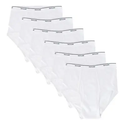 Fruit of the Loom Mens Cotton White Briefs Pack White