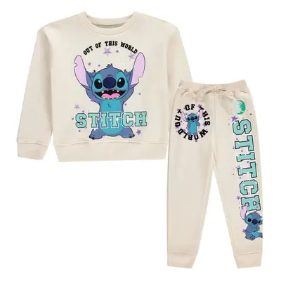 Disney Girls Lilo & Stitch Clothing Set - Stitch Sweatshirt Hoodie and Jogger - 2-Piece Outfit S