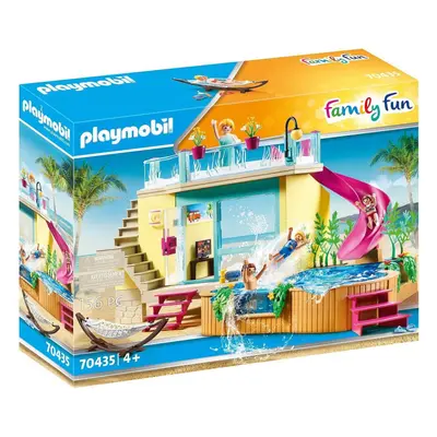 Playmobil Family Fun Bungalow with Pool Playset