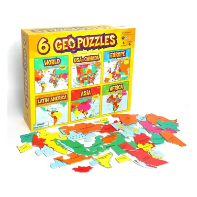 GeoToys - GeoPuzzles Set in One Box - Educational Kid Toys for Boys