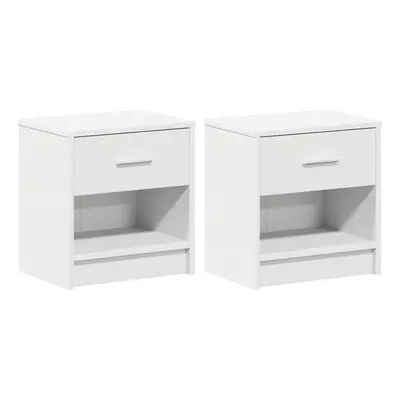 (white, pcs) vidaXL Bedside Cabinet with Drawer Nightstand Bed Side Table Bed Cabinet