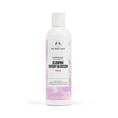 Glowing Cherry Blossom Shower Gel, Vegan and Certified Product, 92% Natural Ingredients, Floral 