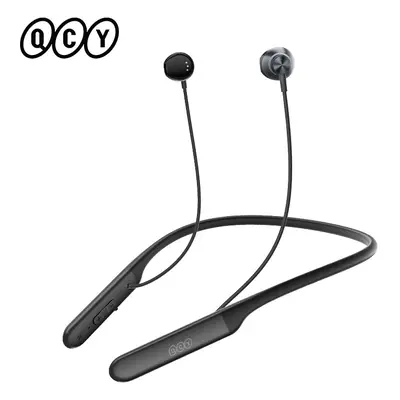 (C1 Black) QCY C1 C2 Wireless Headphone Bluetooth 5.2 Magnetic Neckband Earphones