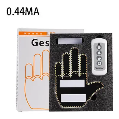 (A) Car Gesture Light Hand Lamp Sticker Glow Panel For Universal Racing Window