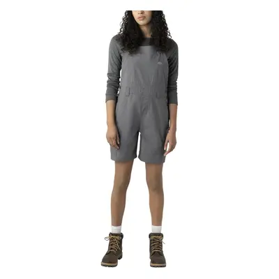 Dickies Women's Cooling Ripstop Bib Shortalls RINSED GRAPHITE 2X