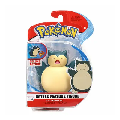 (Snorlax) Original Pokemon Figurine WCT Battle Feature Figures with Deluxe Actions