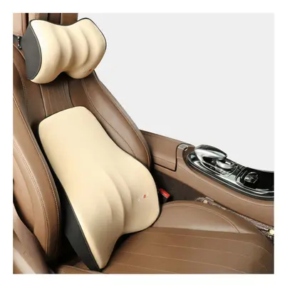 (set-bg) Car Driver Pillow Space Memory Foam Car Lumbar Support Back Cushion Car