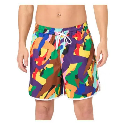 PUMA Men's Classics Love Marathon 6"" Woven Shorts Black-AOP