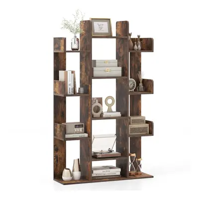 Tree Bookshelf Display Cube Shelf Corner Books Storage Organizer