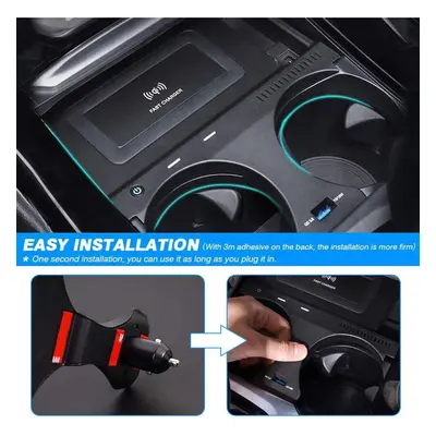 15W Car Wireless Charger for X3 G01 X4 G02 2019 Fast Charging Plate Panel Phone Holder