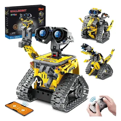 VEPOWER STEM Robot Building Kit for Kids Ages 8-12, Remote & APP Controlled Creator 3in1 Robot/E