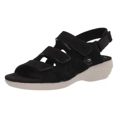 Clarks Women's Alexis Band Sandal Black Suede