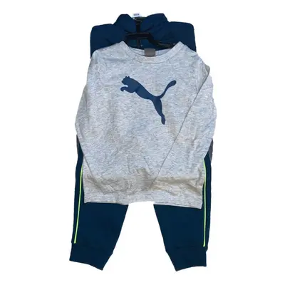 PUMA Little Boy's Piece Outfit Set Long Sleeve Shirt Vest and Pan