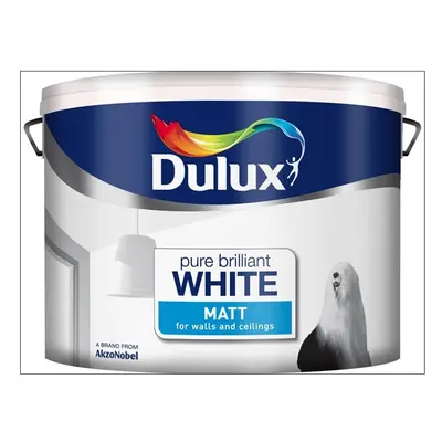 Dulux Matt Pure Brilliant White 10L