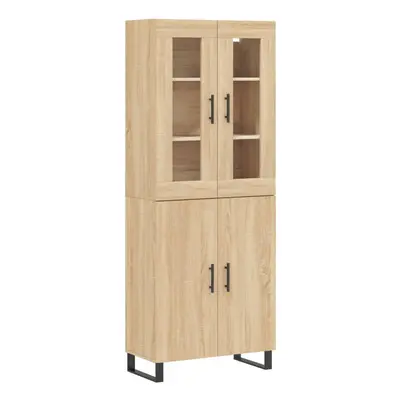 (sonoma oak, doors) vidaXL Highboard Sideboard Cupboard Side Board Storage Cabinet Engineered Wo