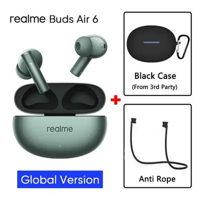 (Green GL n black) Global Version realme buds Air TWS Earphone Hi-Res LHDC 5.0 Active Noise