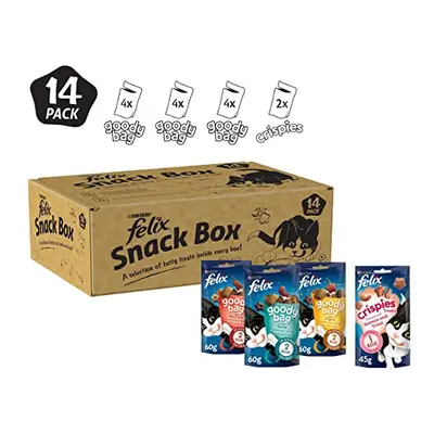 FELIX Mixed Snack Box Adult Cat Treats Pack 810g