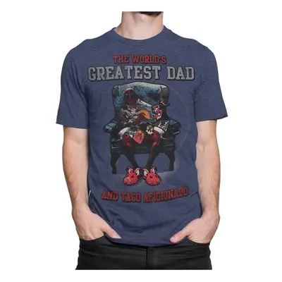 Deadpool tsdpwrldsgrtstdadS Deadpool Worlds Greatest Dad Mens T-Shirt - Small