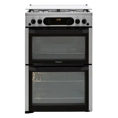 Hotpoint HDM67G0CCX/UK Gas Cooker - Silver