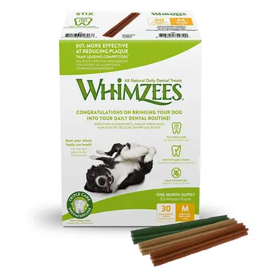 WHIMZEES Natural Dental Dog Chews Long lasting, Medium Stix, Pieces