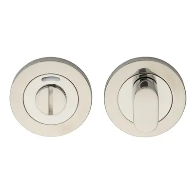 Round Thumbturn Lock and Release Concealed Fix Rose Bright Stainless Steel