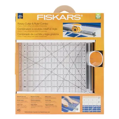 Fiskars Rotary Ruler Combo For Fabric Cutting 12"X12"195140