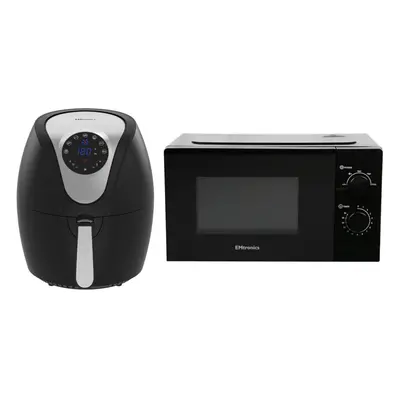 Emtronics 4.5L Air Fryer & 20L Microwave Kitchen Set - Black