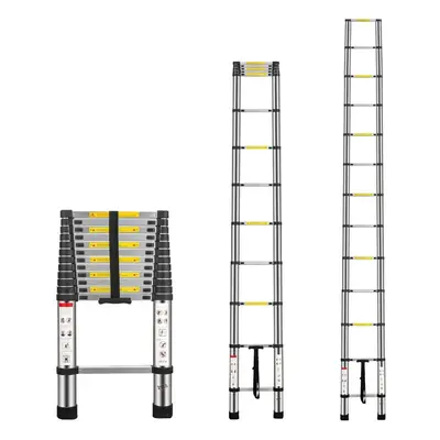 3.8M Telescopic Ladder Multi-Purpose Portable Telescoping Ladder Extension Steps Ladder EN131 St