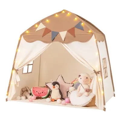 Kids Play Tent Indoor & Outdoor Extra Large Playhouse Tent-Coffee