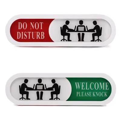 Do Not Disturb Welcome Please Knock Sign(2pack) Privacy Sign for Home