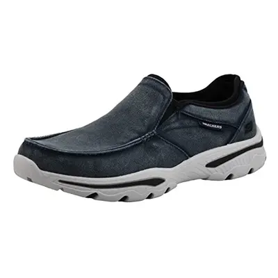 Skechers Men's Relaxed Fit-Creston-Moseco Navy/Black Moccasin M US