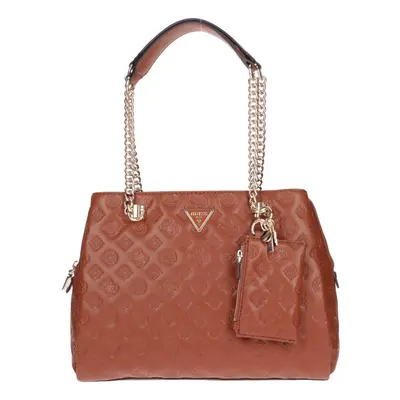 GUESS La Femme Girlfriend Shoulder Satchel Cognac