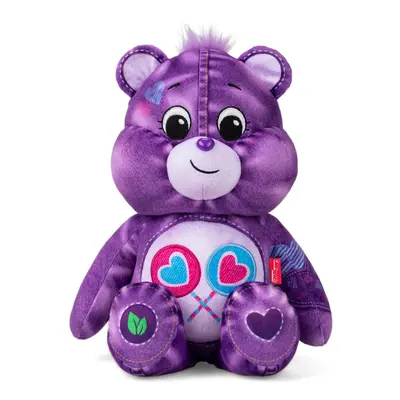 Care Bears Medium Plush Denim Bear - Share Bear - Purple Plushie for Ages 4+ - Stuffed Animal Su